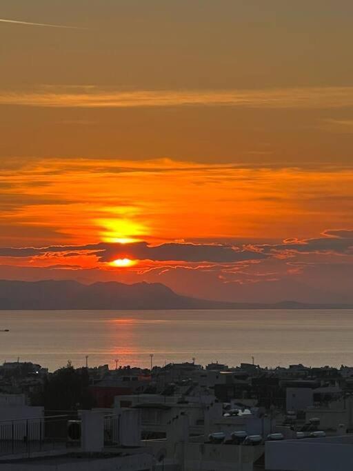 Ferienwohnung Luxury Penthouse W/ Sea View Athen Exterior foto